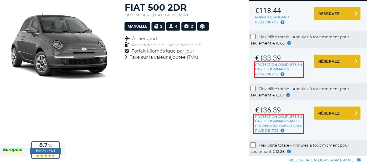 Protection complète en cas de dommages Protection complète en cas de dommages